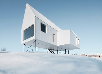High House, una cabaña entre la nieve