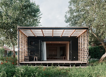 Attila, una cabaña de inspiración nómada