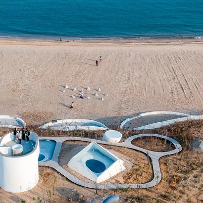 El museo chino escondido debajo de las dunas, icono de la arquitectura.