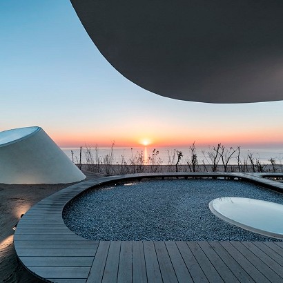 El museo chino escondido debajo de las dunas, icono de la arquitectura.